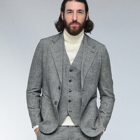 CIRCOLO 1901 (チルコロ1901) ストレッチ ホームスパン シングル 2ツ釦 ジャケット CICN5022 ブランド メンズ 男性 アウター ジャケット ビジネス フォーマル テーラード