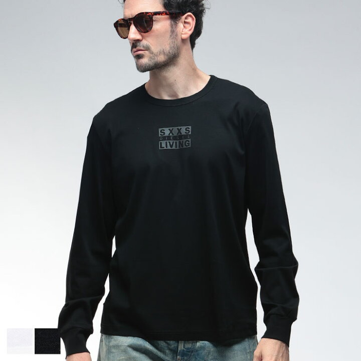 楽天市場】ディーゼル ロンT トップス DIESEL メンズ SXXS LIVING ロゴ 