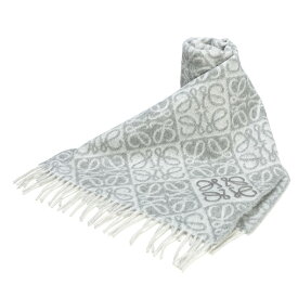 ロエベ マフラー LOEWE レディース アナグラム オールオーバー カシミヤ混 総柄 ストール カシミア ウール LELF811SS1X01 ブランド 可愛い 大人