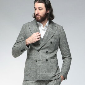 【10%OFFクーポン配布中】 チルコロ1901 ジャケット ダブルブレスト CIRCOLO 1901 ストレッチ グレンプレイド ダブル 6ツ釦 ジャケット CICN4991 ブランド メンズ 男性 アウター ジャケット テーラード フォーマル 秋 冬 sale_2_c