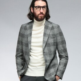 チルコロ1901 ジャケット シングルブレスト CIRCOLO 1901 ストレッチ モノトーンチェック シングル 2ツ釦 ジャケット CICN5005 ブランド メンズ 男性 アウター ジャケット テーラード フォーマル 秋 冬