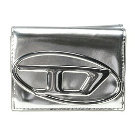 ディーゼル 財布 ウォレット DIESEL レディース オーバルD 三つ折り ミニ財布 折りたたみ コンパクト メタリック シルバー 1dr DSLX09887PS202 ブランド ギフト プレゼント かわいい シンプル Y3K