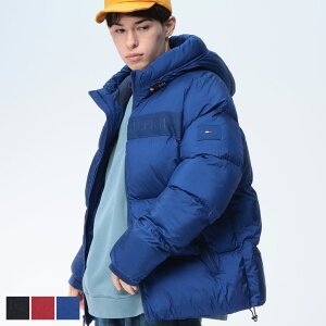 TOMMY HILFIGER (g~[qtBK[) j[S[Xg vg pt@[ ȃWPbg NEW GHOST PRINT PUFFER 153AN916 Y j AE^[ u] WPbg t[h h H ~