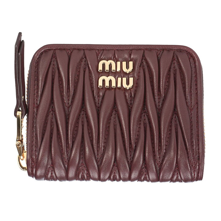 楽天市場】ミュウミュウ ウォレット レディース MIU MIU ナッパレザー 