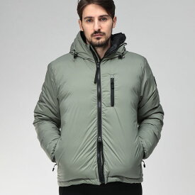 カナダグース ダウン ブルゾン メンズ CANADA GOOSE ロゴ 収納フード フルジップ ダウン ジャケット ブラックレーベル LODGE HOODY ロッジフーディ CG5078MB ブランド アウター カーキ