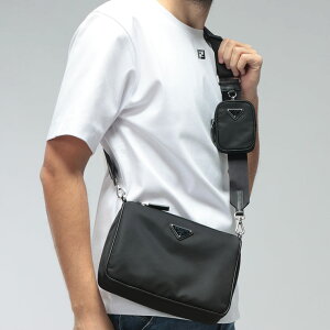�v���_ �o�b�O �����Y PRADA �g���C�A���O�� ���S Re-Nylon×�T�t�B�A�[�m���U�[ �V�����_�[�o�b�O TESSUTO�{SAFFIAN �e�X�[�g�T�t�B�A�[�m PR2VH1132DMH �u�����h ��