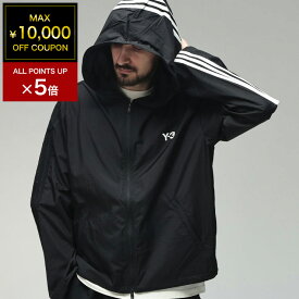 【最大10,000円OFFクーポン配布中】ワイスリー メンズ アウター Y-3 ロゴ スリーストライプ ナイロン フルジップ ブルゾン Y3KF1085 ブランド アウター ブラック