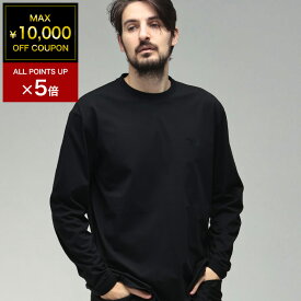 【最大10,000円OFFクーポン配布中】ワイスリー メンズ Tシャツ 長袖 Y-3 胸ロゴ クルーネック コットン カットソー Tシャツ Y3KQ9778 ブランド トップス ブラック