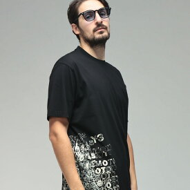 ワイスリー メンズ Tシャツ 半袖 Y-3 ロゴ グラフィックプリント クルーネック コットン カットソー Y3KR2223 ブランド トップス ブラック sale_1_a