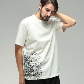 ワイスリー メンズ Tシャツ 半袖 Y-3 ロゴ グラフィックプリント クルーネック コットン カットソー Y3KR2224 ブランド トップス ホワイト sale_1_a