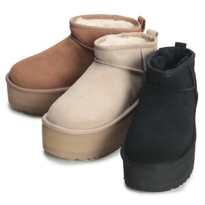 �A�O ���f�B�[�X �V���[�g�u�[�c UGG ���[�g���u�[�c �N���V�b�N �E���g���~�j �v���b�g�t�H�[�� CLASSIC ULTRA MINI PLATFORM ���� UGGL1135092 �u�����h �u�[�c