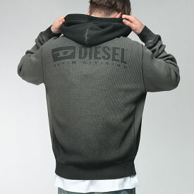 DIESEL (ディーゼル) メンズ パーカー 長袖 ニット ワッフル フルジップ DSA228040KNCJ ブランド ニットパーカー