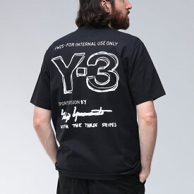 ワイスリー Y-3 バックロゴプリント クルーネック 半袖 Tシャツ Y3KB2608 ブランド メンズ 男性 トップス Tシャツ コットン プリント 春 夏 sale_1_a