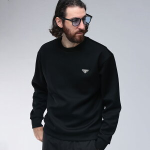 �v���_ PRADA �g���C�A���O�� ���S �v���[�g �N���[�l�b�N �g���[�i�[ PRUJL90B11OQ �u�����h �����Y �j�� �g�b�v�X �X�E�F�b�g �g���[�i�[ �V���v�� �R�b�g�� sale_1_e