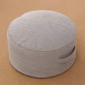 早い者勝ち クッション 丸ベンチ 綿麻ベンチ スツール インテリア カバー 高反発 厚め 持ち手付き おしゃれ コンパクト フロアクッション かわいい 座布団 持ち運び 収納 背もたれ