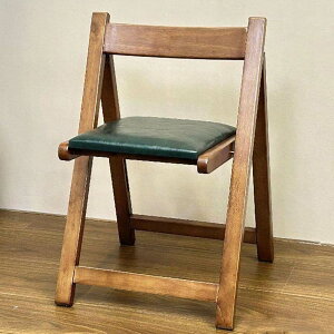 折りたたみチェア クッション付き 木製 ダイニングチェア 天然木 フォールディングチェア リビングチェア 介護チェア コンパクト収納 室内 室外 勉強用 椅子 グリーン 43*46*66.6cm ホワ