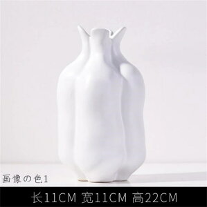 24新型早い者勝ち 陶磁器 エレガント ギャザリング 洗練された おしゃれな ドライフラワー生け花器 シンプル 家庭 花瓶 工芸振り子