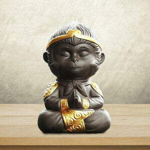 中国の猿王の置物お土産カンフーティーペット棚テーブル寝室用ブレス