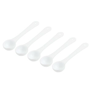 T 計量スプーン ロングハンドル プラスチック クリア計量スプーン 丸底 粉末 顆粒 コーヒー 製パン用品 プロテイン用 81mm x 21mm 1g 20個