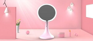 デスクトップインテリジェント人体赤外線誘導スプレー水分補給と保湿led化粧鏡光を埋めるためのライト付き美容デスクトップミラー