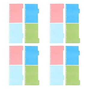 インデックス 仕切りカード インデックスシート ファイル a4 30穴 プラスチック製 なラベル