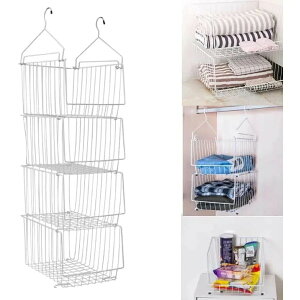 吊り下げラック 衣類ラック 複数連結つりさげ 収納 吊り棚 キッチン 戸棚下ラック吊り下げ棚 戸棚下収納ラック 収納ラック キッチン収納 ラック キッチン用