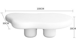 �N���[�����̉_�̌`�̃e�[�u���k���� �V���v�����_���ȃR���p�N�g��т��уX�^�C���̐l�C�̂���T�C�h�e�[�u��