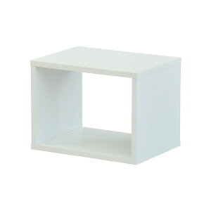 オープンラックシステム/マルチ収納棚 幅40cm奥行30cm高さ30cm 木目調 シンプル 4030 組立品 インテリアオークホワイト