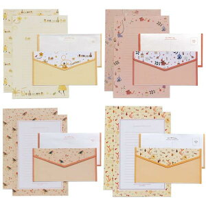 レターセット 封筒 12枚セット おしゃれ かわいい メッセージカード/案内状/挨拶状/ポスト