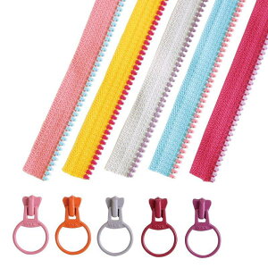 フリースタイルコンビファスナー お試し 5本セット 40cm FS3VS-GIRLS 手芸用品