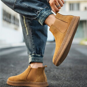 サイドゴアブーツ スエード ショートブーツ メンズ 紳士靴 ワークブーツ エンジニア 仕事靴 カジュアル かっこいい チェルシー おしゃれ 秋冬