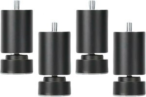 家具 テーブル 脚 机 ベッド 高さ調整 アジャスター 継ぎ足し ソファー 家具脚 高耐久素材 簡単に取り付け可能 キャビネット強力な耐荷重 サポート脚 DIYで使える脚 4個セット