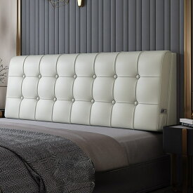 ヘッドボード キルティング シングルサイズ ベット 後付け クッション 収納 ポケット PUレザー カバー 壁クッション ラグジュアリー 7色