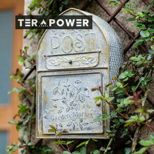 ポスト 壁掛け アンティーク調 レリーフ デザイン おしゃれ かわいい インテリア コンパクト ヴィンテージ調 レトロ調 郵便 メールボックス