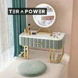 引き出し付きドレッサー 化粧台 大理石風 幅70cm 高さ40cm ロータイプ コンパクト 机 ミニサイズ 収納 ベロア ゴールド脚 メイプアップデスク 姫 かわいい 女子 ピンク くすみカラー