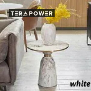 サイドテーブル 大理石調 ホテルライク 北欧 モダン コンパクト おしゃれ かわいい インテリア コーヒーテーブル 白 ホワイト ブラウン