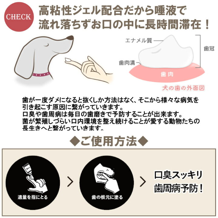 楽天市場 犬用 歯磨きジェル Toothpaste Gel 45g 徳用サイズ オーラルケアジェル Animal 歯磨き粉 口臭 歯周病 ケア ペットグッズ専門店 Zenpets