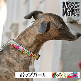 犬用 首輪 おしゃれ デジタル迷子札付き ポップガール Max&Molly OriginalGear 超小型犬 小型犬 中型犬 大型犬