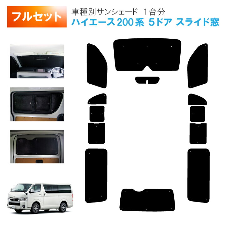 楽天市場】車用サンシェード1台分 フロントサイドリアセット トヨタ 