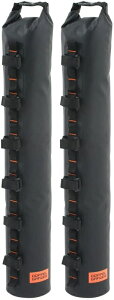 DOPPELGANGER ドッペルギャンガー スリムサンドウェイト【バイクガレージ専用のサンド(砂)の錘】 2本セット 固定用ベルト、内袋付属 最大充填重量(1個あたり) 約13Kg DCC623-BK ブラック 直径12×H70 c