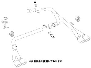 (発送先自動車関連業者のみ)フジツボ Legalis K typeII レガリス ケイ タイプ ツー JF3 N-BOX カスタム ターボ 2WD S07B H29.9〜R1.10 440-50832