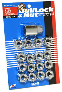 KYO-EI(���i�Y��) Bull Lock & Nut �ђ� 19HEX M12×P1.5 16pcs �N���[�����b�L 0613-19