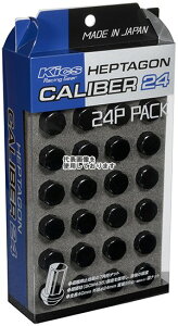 KYO-EI(���i�Y��) HEPTAGON CALIBER 24 M12×P1.5 BK 24pcs �u���b�N HPC01K-24(����E�����s��)
