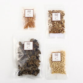 和漢食材 4種お得【3.1 % 割引】セット「黒木耳 陳皮 夏草花 松の実」エイジングケア 健康食品 ストレス むくみ 疲労 美容 疲労回復 薬膳スープ ストレス むくみ 冷え 肌トラブル 薬膳レシピ 和漢食材 漢方 食材 薬膳