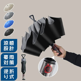 《マラソン限定15％OFF→2,533円～》 折りたたみ傘 逆さ傘 折りたたみ 日傘 雨傘 メンズ レディース 折り畳み傘 車用 超撥水 自動開閉 傘 晴雨兼用 濡れない傘 コンパクト? UPF50 ワンタッチ 大きめ 頑丈 UVカット 紫外線対策 逆さ 梅雨対策 台風 津波 rainsmile