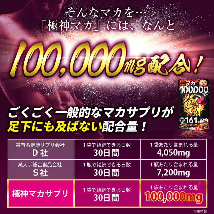 楽天市場】【楽天1位獲得】マカ 100,000mg 極神 全成分厳選161種配合 日本製 男の自信 増大 サプリ マカ 亜鉛 シトルリン アルギニン すっぽん シトルリンサプリ マカ サプリメント マカ サプリ メール便 送料無料 : ネットショップゼロワン楽天市場店 楽天市場】【楽天1位獲得】マカ 100,000mg 極神 全成分厳選161種配合 日本製 男の自信 増大 サプリ マカ 亜鉛 シトルリン アルギニン すっぽん シトルリンサプリ マカ サプリメント マカ サプリ メール便 送料無料 : ネットショップゼロワン楽天市場店