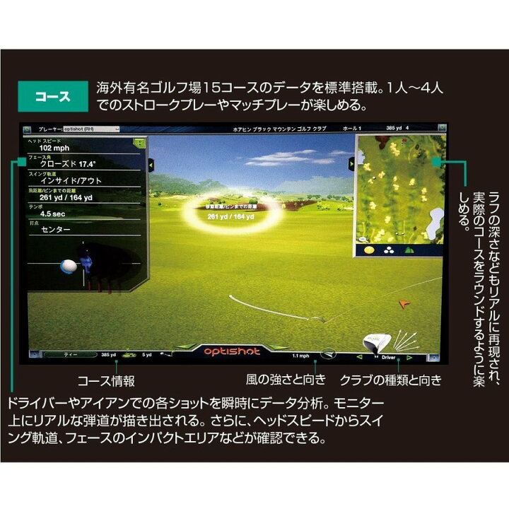 楽天市場】オプティショット2 Optishot2 シミュレーションゴルフが自宅 