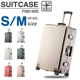 スーツケース 機内持ち込み 軽量 アルミフレーム Sサイズ Mサイズ 小型 おしゃれ 旅行 出張 かわいい ins人気 TSAロック キャリーケース 7色 1年保証 FNB1608