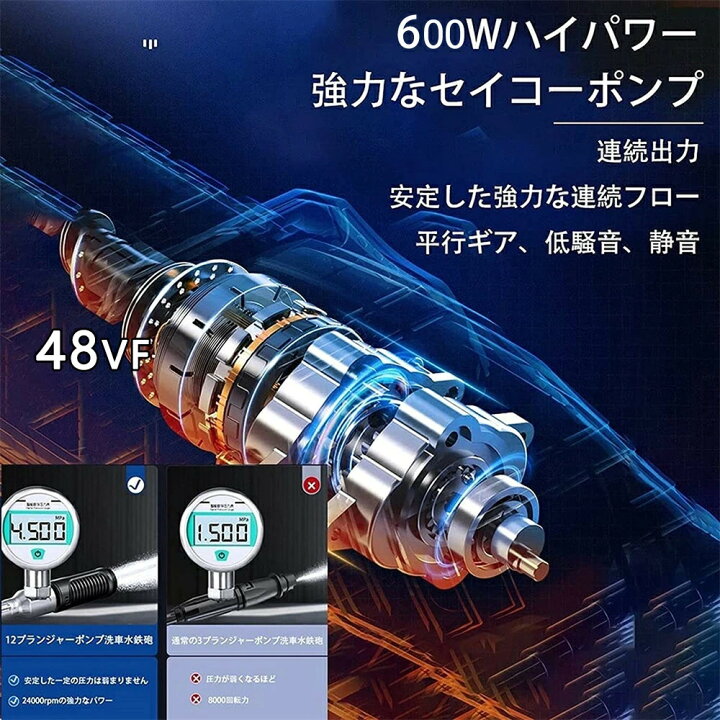 楽天市場】高圧洗浄機 コードレス 充電式 高圧洗浄機 家庭用 