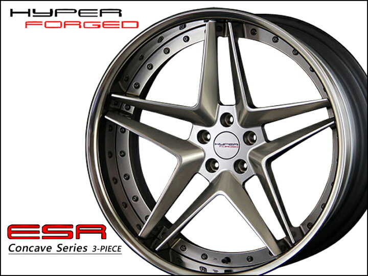 楽天市場】ハイパーフォージド ESR 21インチ×9.5J 5-100〜5-130 D 